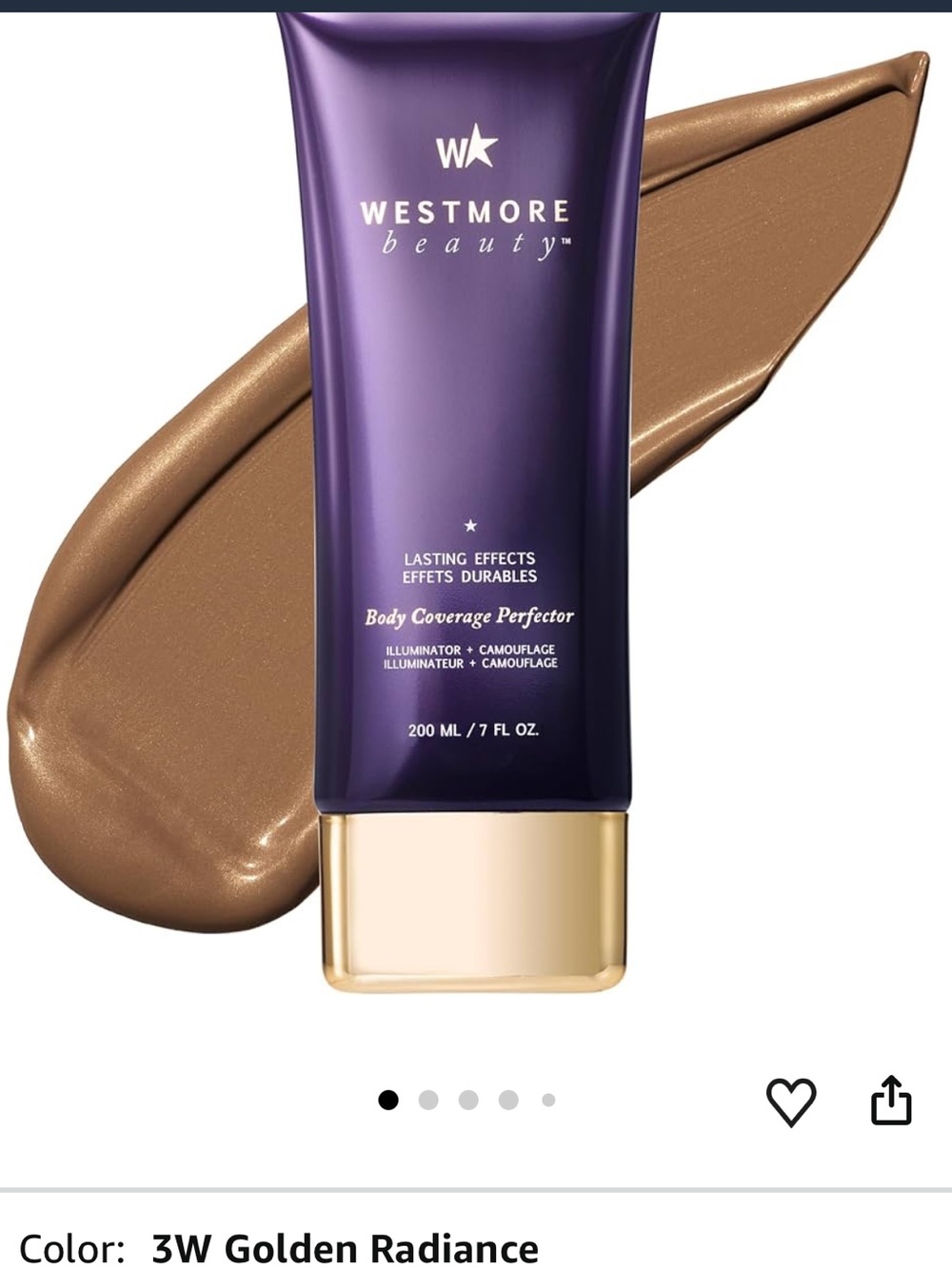 Westmore Beauty Body Coverage Perfector - Golden Radiance (3W)